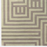 Wool Labyrinth Beige Tapis