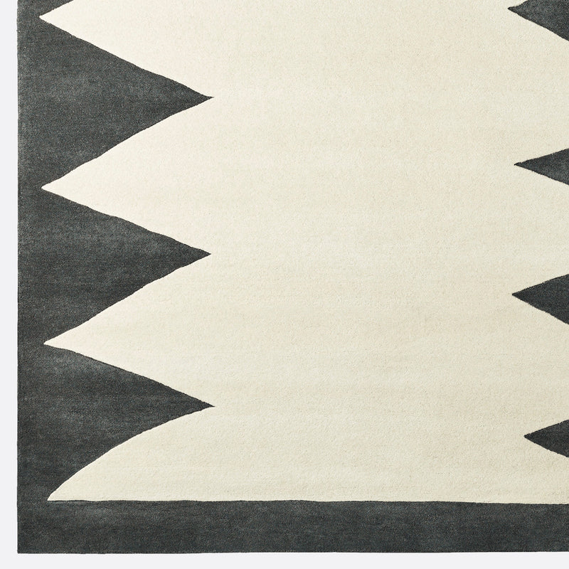 Zig Zag Anthracite Tapis