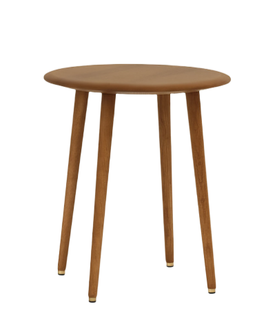 Table d'appoint ronde Fox H — Frêne Caramel