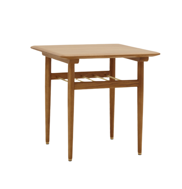 Table basse carré Fox S55 — Frêne Caramel