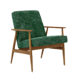 Fauteuil Fox — Tissu marble Vert bouteille