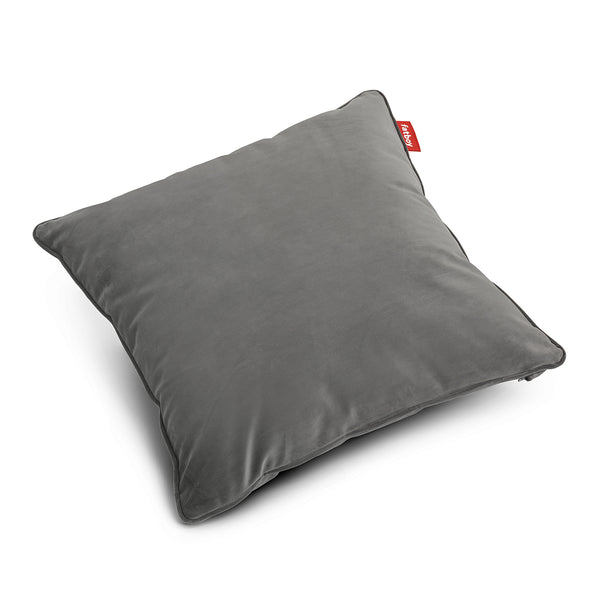 Coussin Square — velvet recycled taupe