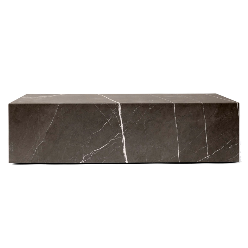 Table basse en marbre Plinth — Low Gris