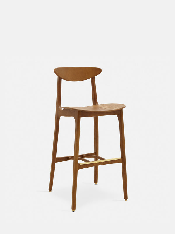 Chaise de bar Timber M75 200-190 — Frêne Caramel