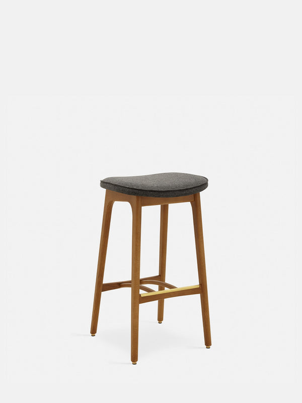 Tabouret de bar Basic 200-190 Frêne 03 — Laine Gris noir