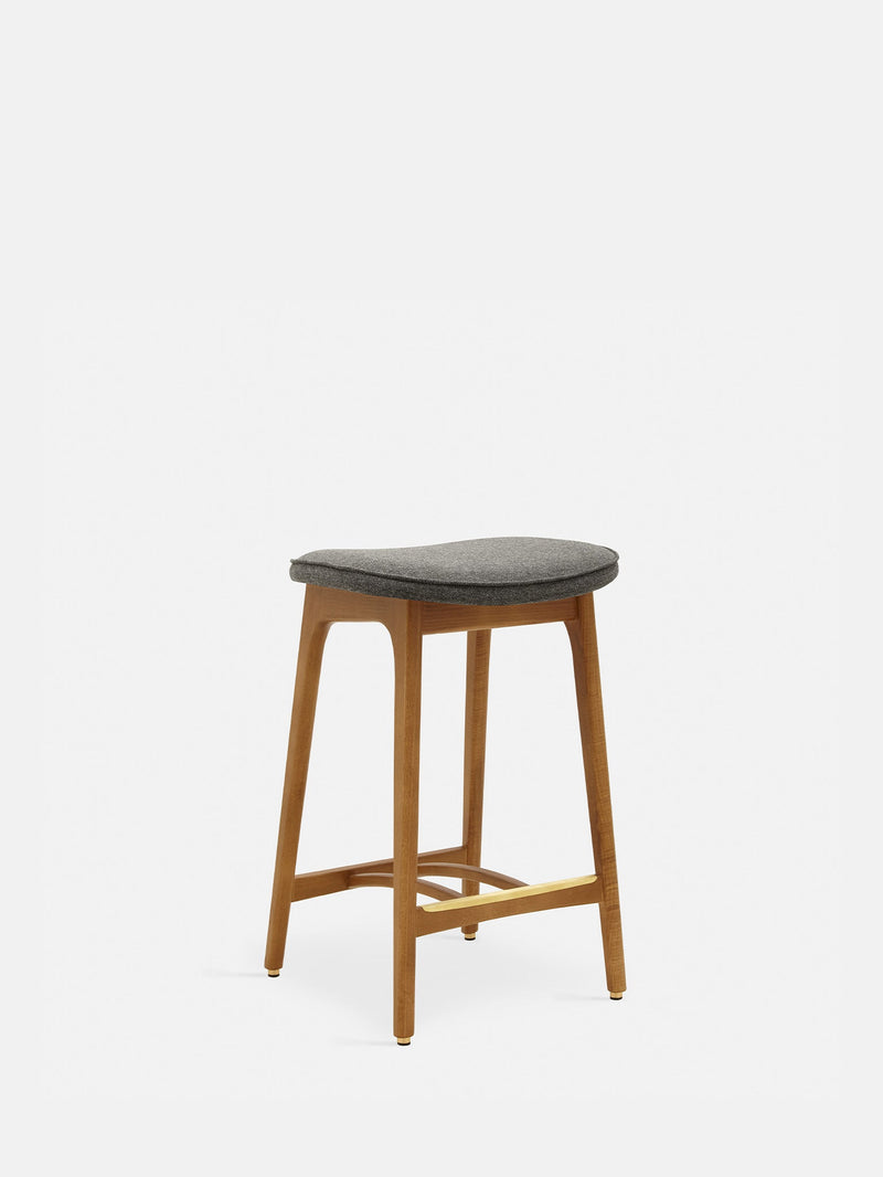 Tabouret de bar Basic 200-190 Frêne 03 — Laine Gris noir