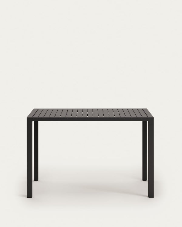 Table haute de jardin Culip — en aluminium finition grise 150 x 77 cm