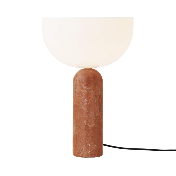 Lampe de table Kizu — Breccia Pernice Marble w. White Acrylic