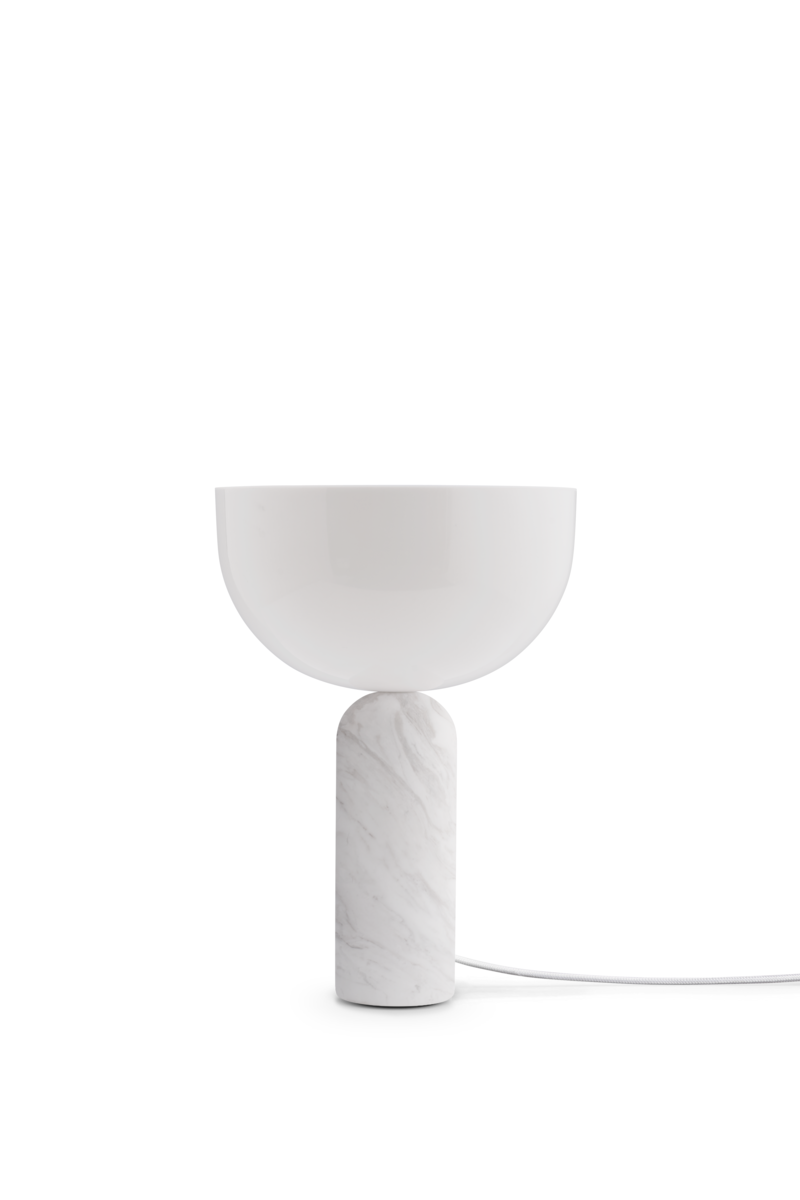 Lampe de table Kizu — Gris du Marais Marble w. White Acrylic