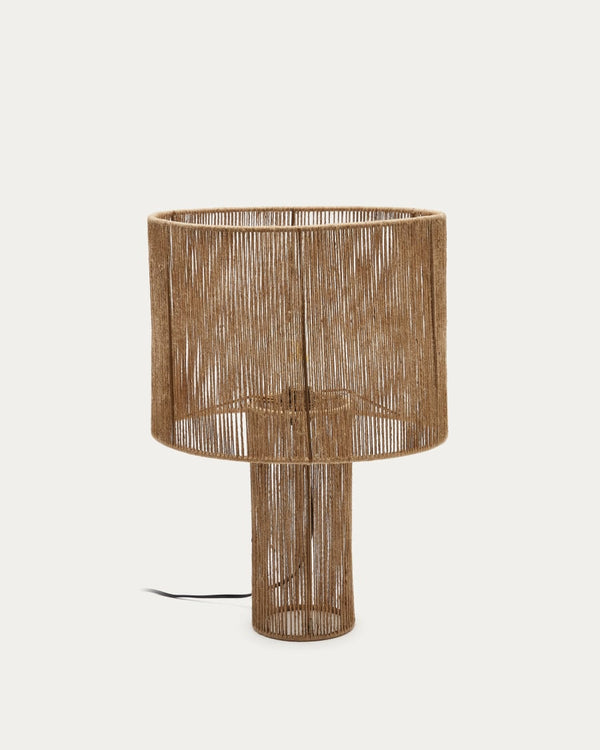 Lampe de table Pontos — en jute finition naturelle