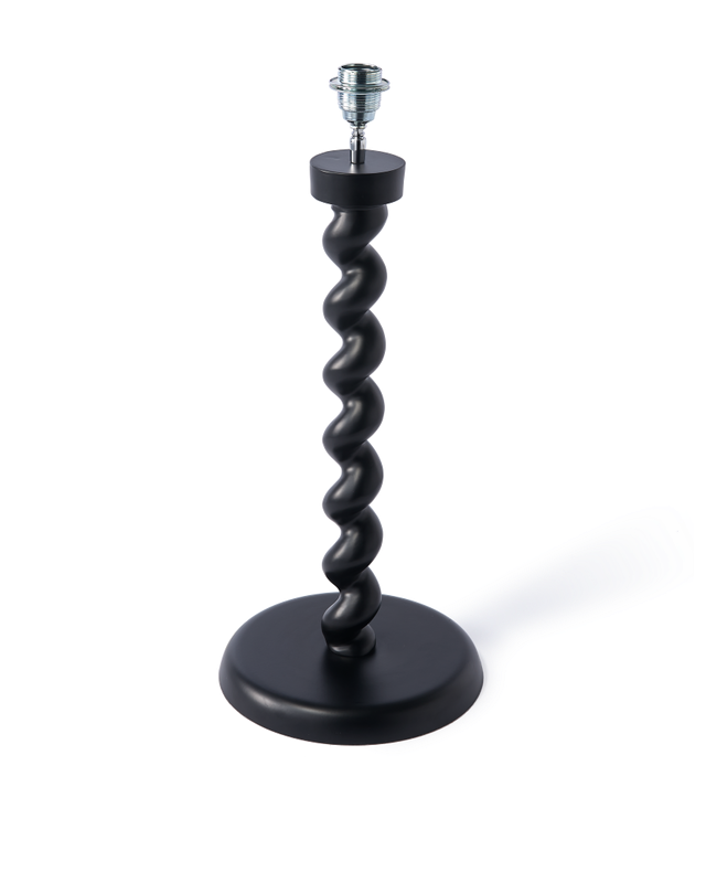 Pied de lampe Twister — Noir