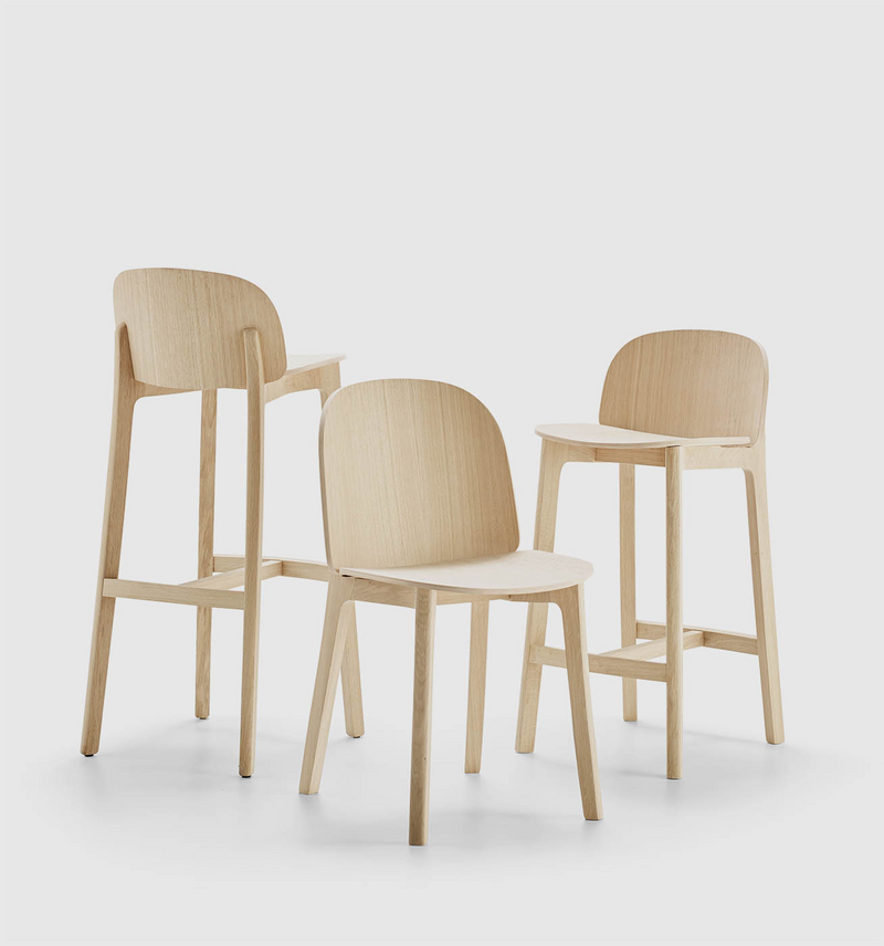 Tabouret Lanas — Chêne