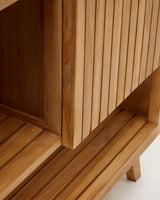 Meuble de salle de bain Kuveni — en bois de teck massif finition naturelle 140 x 50 cm
