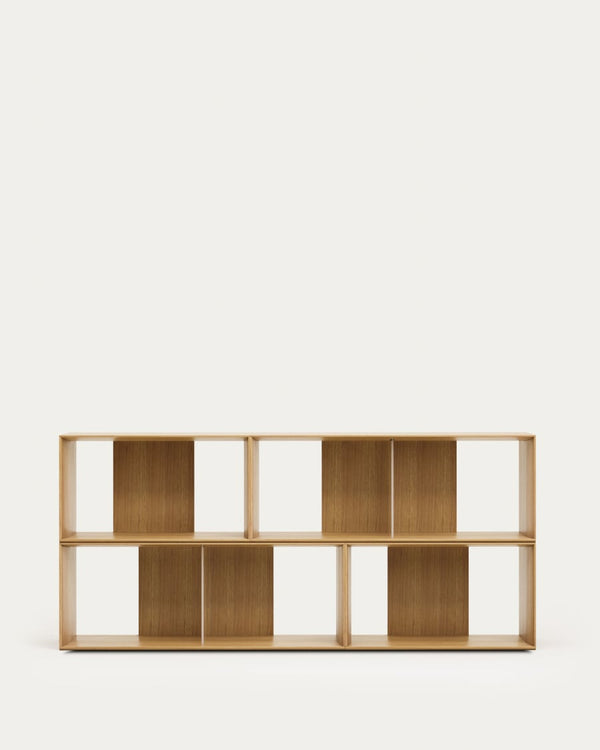 Lot Litto de 4 étagères modulables — en placage de chêne 168 x 76 cm