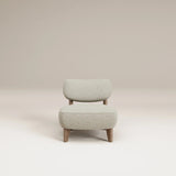 Fauteuil Nicolo Chêne fumé - Tissu bouclé — Pearl