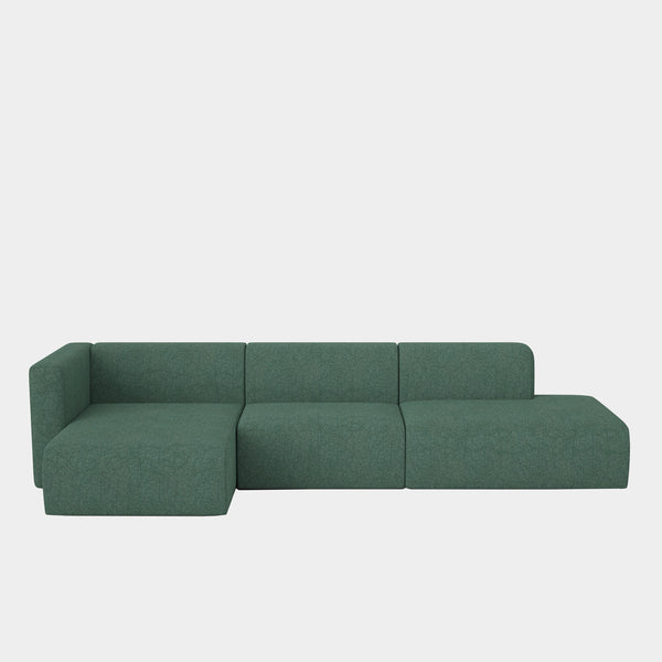 Canapé d'angle Agar - Laine feutrée — Mint