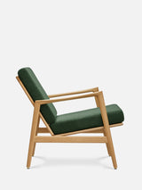 Fauteuil Stefan — Tissu bouclé Vert bouteille