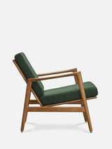 Fauteuil Stefan — Tissu bouclé Vert bouteille