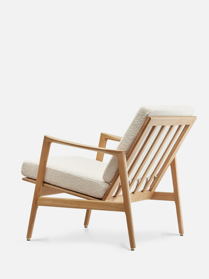 Fauteuil Stefan — Tissu bouclé Crème