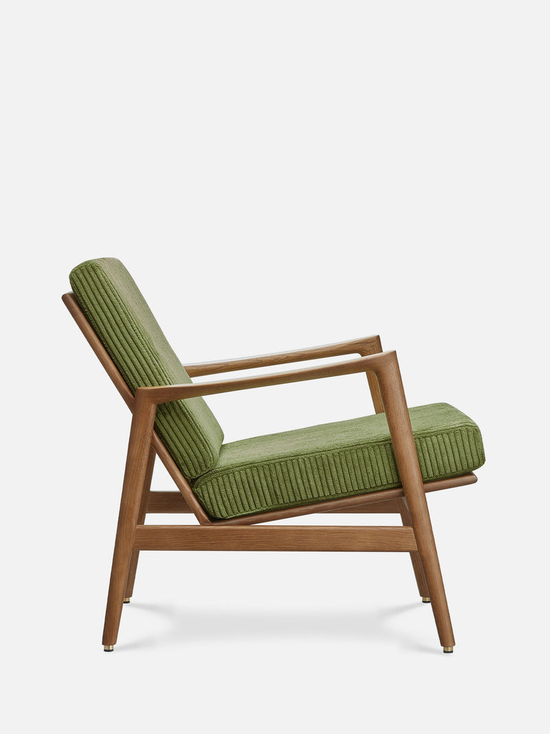 Fauteuil Stefan — Velours côtelé Herbe