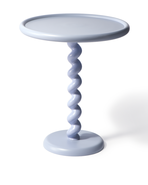 Table d'appoint Twister — Bleu clair