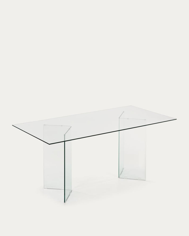 Table Burano — en verre 200 x 90 cm