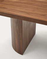 Table Nealy 240 x 100 cm — en placage de noyer finition naturelle