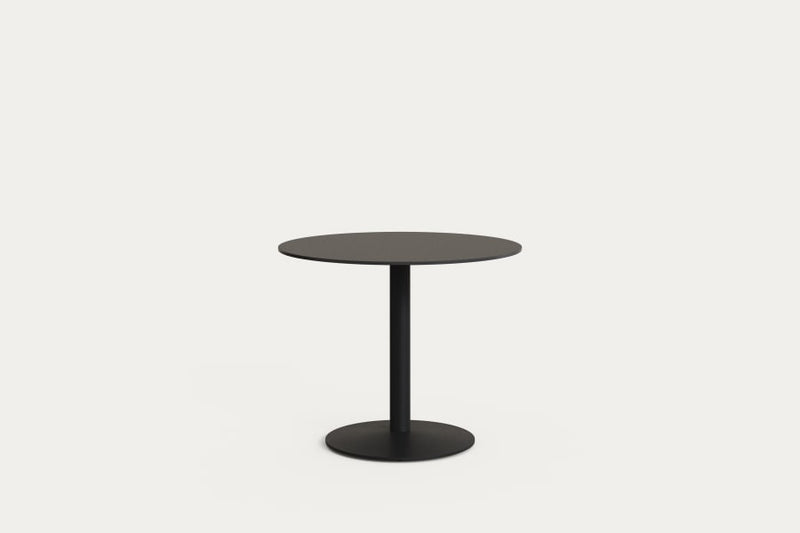 Table ronde d'extérieur Esilda — ronde 90, noir