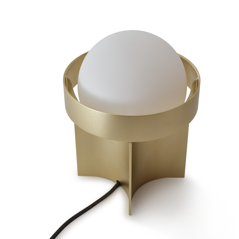 Lampe de table Loop & Sphere IV — Doré