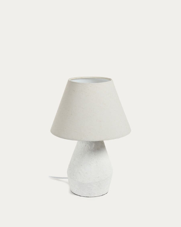 Lampe de table Noara — magnésium finition blanche
