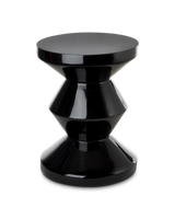 Tabouret Zig Zag — Black