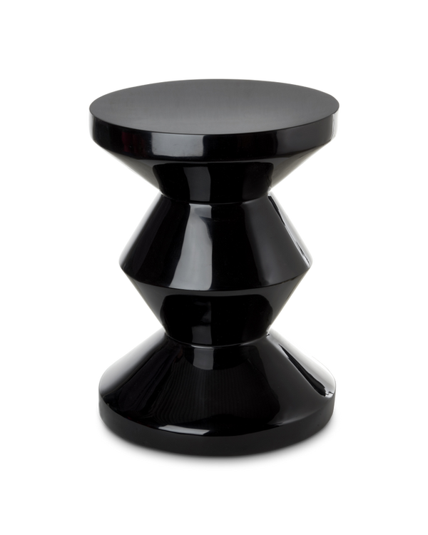 Tabouret Zig Zag — Black