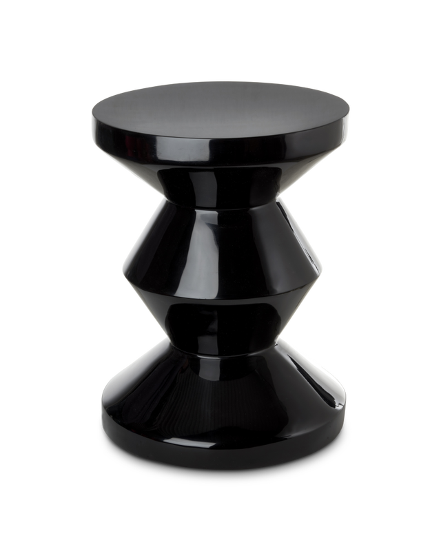 Tabouret Zig Zag — Black