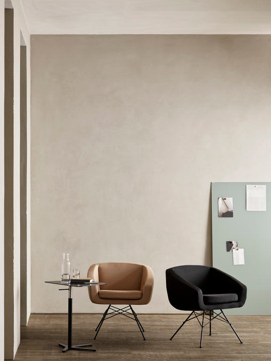 Chaise de réunion Aiko — Cadre gris & Eco cotton 520