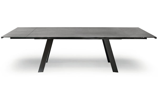 Table extensible Alexander 160-240cm — Métal noir & Céramique GKA