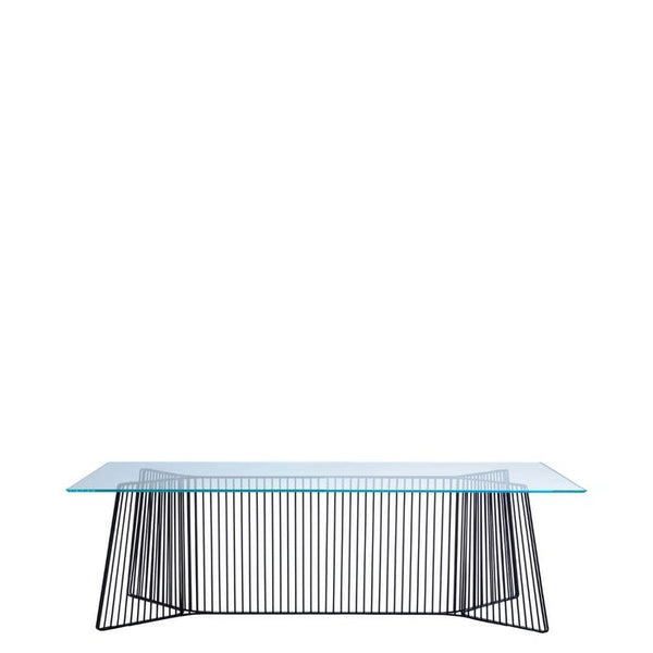 Table de diner Anapo — Transparent, black