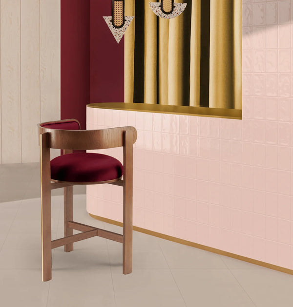 Chaise de bar Moulin — barcelona patina, beech and plywood 056-3