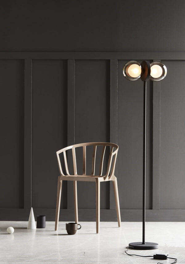 Lampadaire Discus 143 — Noir