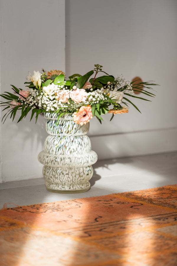 Vase en verre soufflé Le Dôme — Blanc