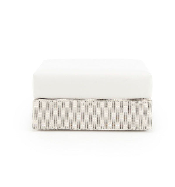 Pouf d'extérieur Cube — Etwick Blanc