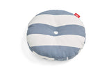 Coussin Circle — stripe ocean blue