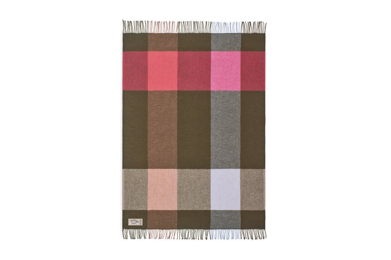 Plaid Colour blend — rhubarb