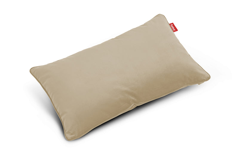 Coussin King - velvet — recycled camel