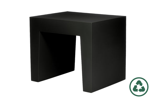 Tabouret Concrete — Recycled black