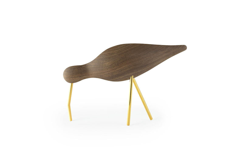 Presse-papier Shorebird Walnut — Brass