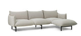 Chaise longue droite Ark modular Sofa — Steelcut trio Beige 0205