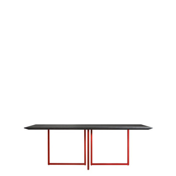 Table de diner Gazelle — Dark grey, red