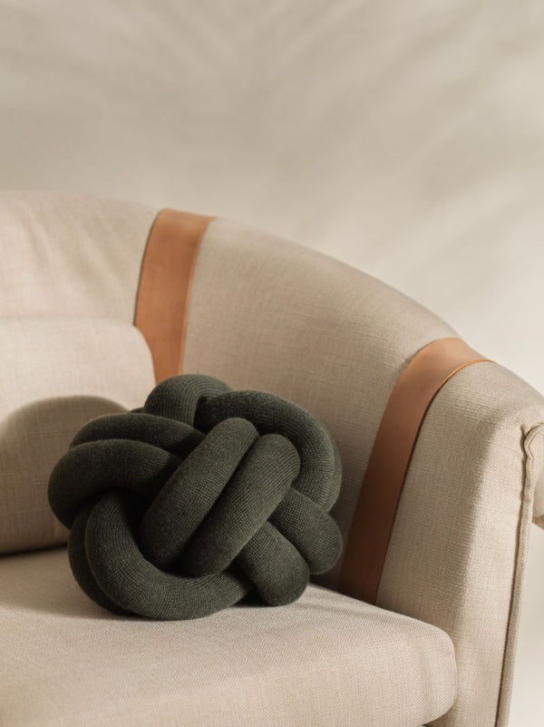 Coussin Knot — Forest Green