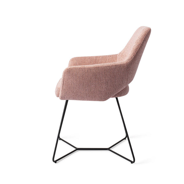 Chaise de diner Yanai — Pink Punch, Beehive black