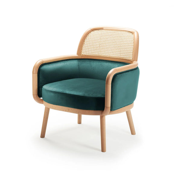 Fauteuil Luc — paris petrol, beech 056-0 structure